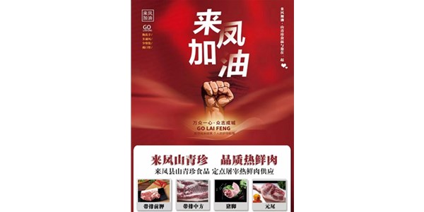 “來鳳抗疫 民企共生” 山青珍保供鮮肉助民無憂